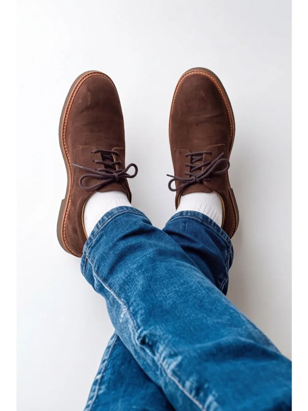 Samuel Hubbard Mens Brown Suede Oxford Shoes US 10 EU 44 UK 9.5